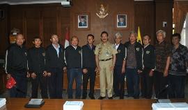 Bupati Badung Menerima Pengurus PWI Bali 